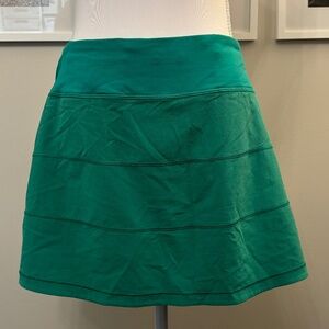 Lululemon Pace Rival Mid-Length Tennis Pickleball Skirt Size 8 green